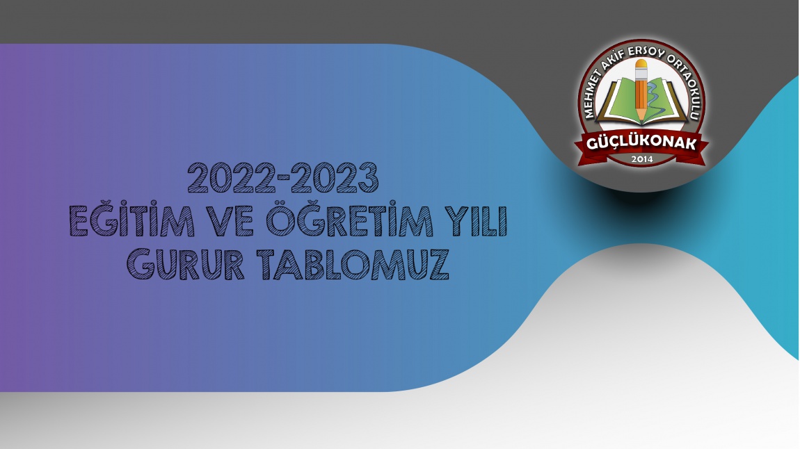 2022-2023 EĞİTİM ÖĞRETİM YILI GURUR TABLOMUZ..